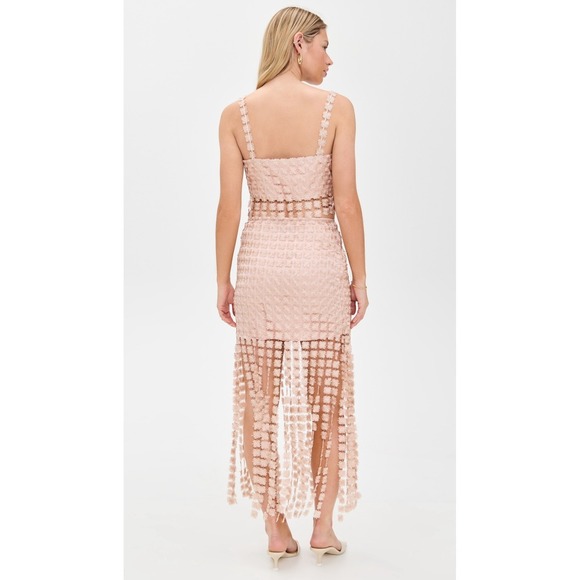 SAYLOR  ELIE Two-Piece Set Crop Top Maxi Skirt‎ Blush Pink Size L NWT - Picture 3 of 11